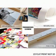 2D Flat, Posters & Prints 1pc Framed Canvas Ice Cream Art Print Chocolate Ice Cream Decor Food Art Poster Foodie Art Summer Kitchen Art Print Wall Art Canvas Paintings Ideal Gift For Bedroom Living Room Corridor Wall Art Wall Decor Room Decoration 2D - 黑色 - 查看 5