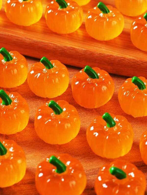 20/10 Pieces - Mini Realistic Resin Pumpkins Ghost For Decorating, Artificial Pumpkins For Halloween Decoration, Fake Pumpkin Vegetables To Scatter Around The Table In Autumn,Spooky,Scary,Creepy,Dark,Trick Or Treat, Mini Pumpkin Model For Halloween Decoration, Thanksgiving, Autumn, Party Supplies With Glow In The Dark,Perfect Return Season Teacher's Day Graduation Season Birthday Halloween Christmas Surprise