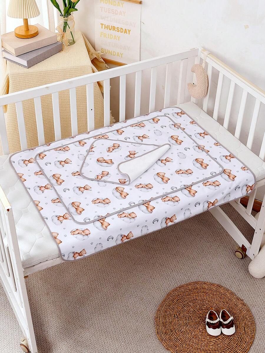 1pc Waterproof Baby Diaper Changing Pad, Multi-Functional Diaper Changing Mat For Newborn Boys & Girls, Leak-Proof Sanitary Pad For Home, Outdoor, Travel, High Quality Lining