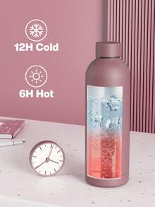 17 Oz Frosted Sports Flask, Insulated Water Bottle With Unique Small Mouth, 12-Hour Cold Retention, Leak-Proof Double-Wall Stainless Steel, Perfect For Sports, Gym, Travel, And School