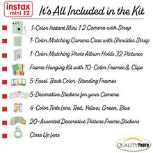 Fujifilm Instax Mini 12 Instant Camera + Quality Photo Value Bundle, Case, Decoration Stickers, Frames, Photo Album (Mint Green) - Mint Green - View 3