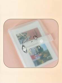 4/6英寸 80/160格透明相册，偶像照片卡夹，偶像明星卡片收藏册，创意相册，照片卡夹，Tay照片收纳 - 白色 - 查看 3