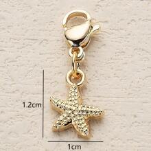 1PC Fashionable And Exquisite Lobster Buckle Pendant With An Ocean Theme, Featuring Elements Of Conch, Shell, Starfish,Suitable For Jewelry Making Key Chain, Bracelets, Phone Chains, Bag Chains, Suitable For Daily Wear, And A Thoughtful Gift For Friends And Lovers