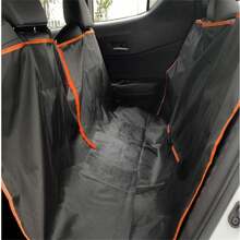 1 pieza Funda para asiento trasero de coche de tela Oxford 210D delgada, resistente al agua y a los arañazos para perros, para salidas con mascotas