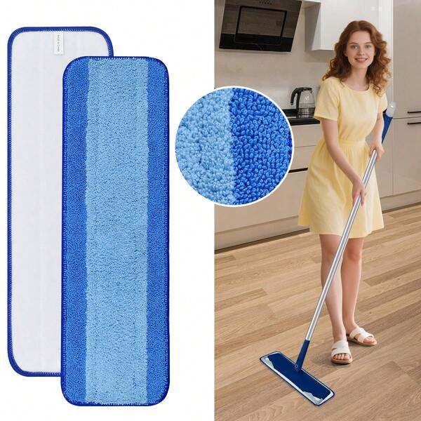 2/5/10 peças de almofadas de reposição para esfregão atualizadas - alta absorção, uso úmido e seco, compatível com esfregão plano Bona, limpeza eficiente - acessório de limpeza durável para casa, cozinha, banheiro, pisos de quarto, volta às aulas, Halloween, presente de Natal