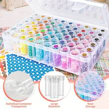 60 Bottle Diamond Painting Storage Box, Circular Diamond Painting Classification Label, Diamond Art Storage, Diamond Painting Tool Set, Jewelry Bead Storage, Suitable For Embroidery Accessories, Bead Diamond Painting Beads, Nail Art, Handicraft Supplies