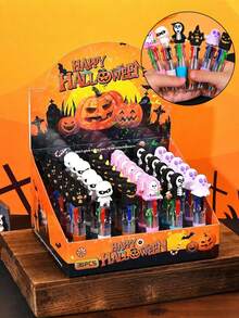 Bộ 20 bút bi mini nhiều màu 4 trong 1 chủ đề Halloween, họa tiết bí ngô, phù thủy, đầu lâu, thích hợp làm quà tặng tiệc Halloween, quà kẹo, quà sinh nhật. - Nhiều màu - Xem 11