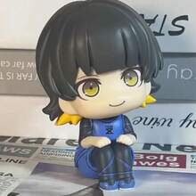 1 件动漫商品（蓝色锁）可爱的黑色和紫色动漫人物毛绒玩偶 - 可收藏的桌面装饰，万圣节、复活节、圣诞节的完美礼物 | 独特的设计 | 耐用的收藏品，可爱的毛绒玩具 - 彩色 - 查看 2