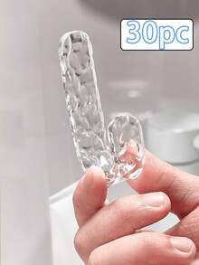 4 قطع/10 قطع من خطافات الحمام من الأكريليك، خطافات لاصقة بدون أضرار، يمكن تعليق المناشف والحقائب الظهرية والملابس والمفاتيح عليها