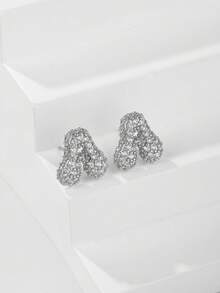 1 对泡泡首字母耳钉精致泡泡方晶锆石 26 个字母 A-Z 个性化名字耳钉情人节珠宝生日礼物适合女士和女孩 - 耳環 - 查看 40