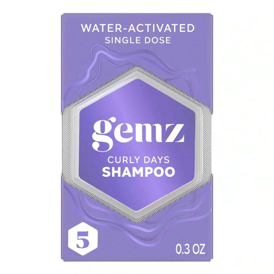 Gemz Curly Days Shampoo, Curly Hair And Color - 5ct/0.3oz - 1 - View 1