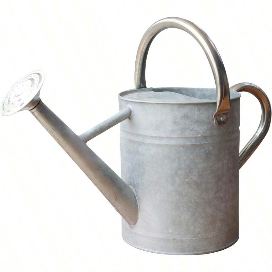 Metal Watering Can For Outdoor And Indoor Plant Care 1 Gallon Zinc Stainless Steel Handle - 004 鋅不銹鋼手柄 - 查看 1