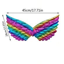 Rainbow Wings, Butterfly Wings, Crown Set For Halloween, Christmas, Cosplay, Angel, Fairy Wings, Party, Ball Performance Accessories, Colorful Angel Wings, Birthday Party, Unicorn Wings - Multicolor - View 12