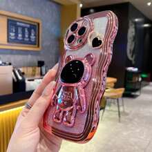 Funda de teléfono con electrochapado de lujo con diseño de onda, a prueba de golpes y polvo, compatible con Apple 17 Pro Max, Galaxy S24 Ultra/S24 Plus/S24, S23 Ultra/S23 Plus/S23, S22 Ultra/S22 Plus/S22, S21 Ultra/S21 Plus/S21 FE, S20 Ultra/S20 Plus/S20 FE, OPPO A5x/C1 2 3 4 5 6 7 8 9, OPPO 9 8 7 6 5 4 3 2 1