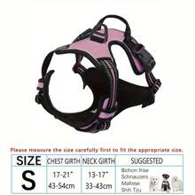 Arnés para perros, arnés para mascotas sin tirón con 2 clips para correa, chaleco acolchado suave ajustable para perros, chaleco reflectante Oxford sin ahogo con asa de control fácil para perros grandes - El chaleco y la cuerda no son un conjunto y deben comprarse por separado
