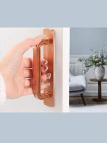 1 Piece Of No-Drilling Door And Window Handles For Sliding Doors, Glass Door Handles For Wardrobes, Drawers And Cabinet Doors, Easy To Install And See Through Handles.