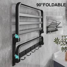 Bathroom Towel Racks - BlackWhite - View 2