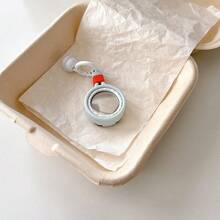 3D网球拍表情创意3D硅胶可爱卡通苹果防丢保护套兼容Apple AirTag、AirTag保护套/追踪器保护套/钥匙扣/防丢器 - 彩色 - 查看 5