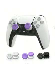 Gamepad Joystick Cap Suitable For PS 4/PS For Playstation PS 4 High-Rise Analog Stick PS 5 Joystick Controller Performance Command Stick Game Silicone Cap, Compatible
