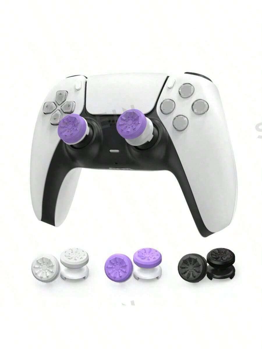 Gamepad Joystick Cap Suitable For PS 4/PS For Playstation PS 4 High-Rise Analog Stick PS 5 Joystick Controller Performance Command Stick Game Silicone Cap, Compatible