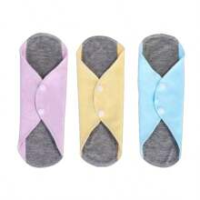 1Pc Breathable And Soft, Reusable Menstrual Pad Cotton Night Daily Care Leak-Proof Washable Elderly Female Sanitary Incontinence Pad, (Random Color)