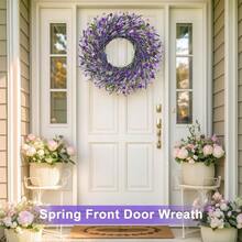 26 Inch Lavender Wreath Summer Spring Wreaths For Front Door Wreaths For Front Door For Wedding Farmhouse Purple LavenderB0DWMNY3YT[Am]14W10