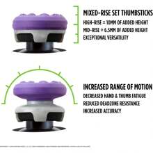 Gamepad Joystick Cap Suitable For PS 4/PS For Playstation PS 4 High-Rise Analog Stick PS 5 Joystick Controller Performance Command Stick Game Silicone Cap, Compatible