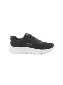 Skechers Go Walk Flex 124831-Bkw 女款黑白步行鞋 - 黑色 白色 - 查看 1