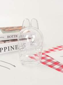 1 个小雕像保护套，包括站立和坐姿，透明悬挂/储物盒，带钥匙扣 - 适用于时尚乙烯基保护套、情人节/圣诞节礼物（不含娃娃）