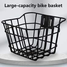 Adult Bike Front Basket Extra Thick Iron Wire Bike Hanging Basket Suitable For Most Type Of Bikes