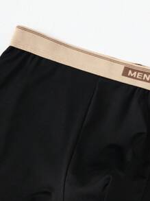 5pcs/Pack Teen Boys' Boxer Briefs, Mid-Rise Trunks For Boys Aged 12-18 Years Old