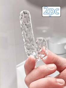 4 قطع/10 قطع من خطافات الحمام من الأكريليك، خطافات لاصقة بدون أضرار، يمكن تعليق المناشف والحقائب الظهرية والملابس والمفاتيح عليها