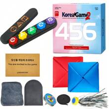 Conjunto del juego coreano Gonggi, divertidos juegos tradicionales de la TV del calamár de Corea que incluyen Jebi Chagi, Gong-Gi y DDAKJI, perfecto para viajes familiares, desarrollo de habilidades y regalos para fiestas