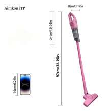 Aimkon iTP 便携式手持式吸尘器，配备多功能配件 - USB 充电，符合人体工程学设计，适用于汽车、家庭和办公室使用，耐用 ABS 材质，小巧轻便，适合狭小空间，2600mAh，7.4V - 彩色 - 查看 6