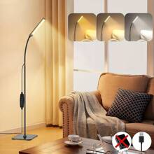 Yogle 1 pezzo Lampada da terra a LED regolabile, Lampada da tavolo a LED con collo di cigno regolabile per soggiorno, Lampada da terra portatile e staccabile con USB, Lampada da lettura dimmerabile per gli occhi, Lampada da terra per ambiente per soggiorno, studio, camera da letto