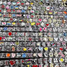 1 pieza Figura de perro de globo multicolor de acero inoxidable para ensamblar, componente modular de mariquita para hacer pulseras hechas a mano, accesorio unisex de uso diario - Multicolor - Ver 26