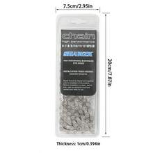 Cadena de bicicleta de montaña para ciclismo al aire libre, de 7/8/9/10/11/12 velocidades, para bicicleta de carretera, de color plateado