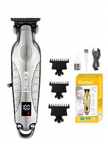 Kemei KM-2293 Professional Wireless Hair Clipper For Barbers, 0mm Zero-Gap Hair Trimmer, Professional Electric Hair Clipper, Men's Shaver, Beard Trimmer, T-Blade Hair Cutting Machine, Suitable For Barbershop Salon Equipment, Gift For Men