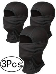 1/3Pcs Ski Mask For Men Women, Balaclava Face Cover, Shiesty Mask UV Protector Lightweight For Motorcycle Snowboard3Pcs Ski Mas, - A - View 2
