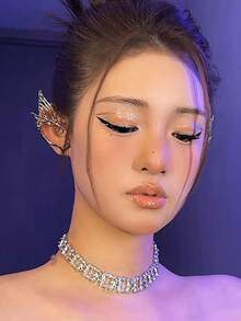 2PCS Butterfly Fairy Ears For Dancing, Suitable For Daily Gatherings And Festivals. Can Be Worn On Halloween, Music Festivals Or During Role-Playing. For Girls And Ladies.