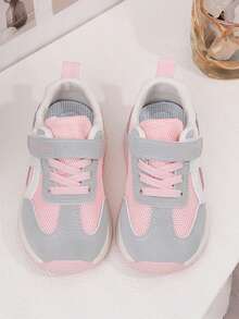 儿童休闲运动鞋，新款透气女童跑步鞋，男童防滑软底运动鞋，春夏秋季 - 粉色 - 查看 2
