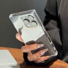 Glossy Surface Ultra-Thin Feel Clear Case Compatible With Iphone16/16pro/16promax/15/15pro/15/14/14pro/13/12/11/Pro/Max Anti Fall Prokect Cover Casing - 無色 - 查看 5