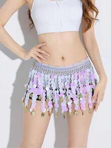 肚皮舞亮片腰链硬币腰巾舞蹈表演服装臀巾