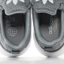 Adidas 减震耐磨时尚RUN22舒适跑步鞋休闲运动鞋情侣鞋GZ3495 - 灰/白 - 查看 3