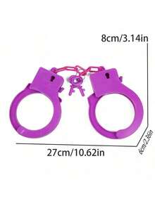 1pc Color Resin Material Handcuffs Set - Perfect For Outdoor Entertainment, Fun And Power Free, Carnival Party Atmosphere Toys - Multicolor - View 4