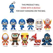 MEGAMAN 盲袋官方*神秘盲盒袋夹吊坠钥匙扣 1 件无头盔洛克人 Dr Light Metal Man Crash Man Rush 或其他角色随机一个来自标志性游戏系列的可收藏 3D 人物非常适合粉丝和收藏家有趣的惊喜礼物耐用钥匙扣适合日常使用和展示您最喜欢的角色 - 藍色 - 查看 3