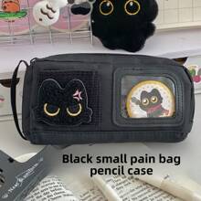 Una variedad de estilos de estuches para lápices con gancho y bucle de gato pequeño, muy atractivos y de gran capacidad, bolsas de papelería para oficina y escuela > Almacenamiento de papelería de oficina > Estuches para lápices > Bolsas para bolígrafos