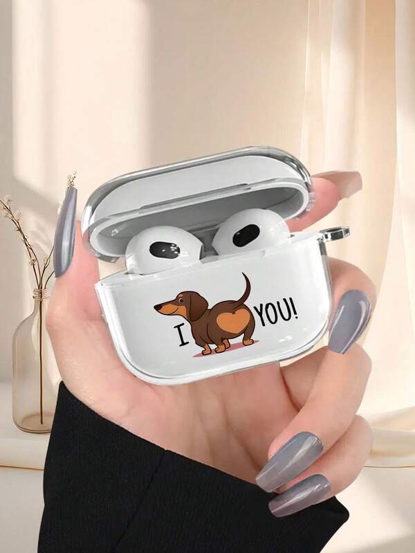 Le style Ins avec un motif créatif de chien saucisse est adapté pour les coques de protection des écouteurs sans fil Bluetooth Apple 4/1/2/3/Pro/Pro2/Pro3. Fabriqué en TPU mat transparent givré et noir, ce boîtier de protection est doux, anti-chute, résistant aux chocs et durable. C'est le meilleur cadeau pour la famille, les amis et les couples.