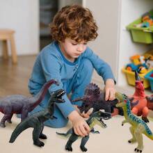 逼真的巨型恐龙玩具，适合儿童和幼儿，工艺装饰和儿童教育玩具，适合 3-5 岁儿童的恐龙玩具，适合恐龙爱好者的大型软恐龙玩具，霸王龙、腕龙、三角龙、翼龙、棘龙、迅猛龙 - 恐龙派对礼物，新年礼物，生日和圣诞节礼物