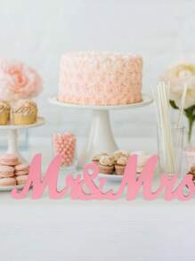 Set di 3 pezzi Lettere in legno bianco Mr e Miss, Set di lettere Mr & Mrs per decorazione tavola matrimonio, festa, decorazione tavolo principale matrimonio, segno "Just Married" per festa anniversario, San Valentino, decorazione tavolo matrimonio